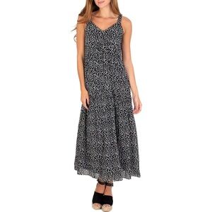 Joie Limited Edition Lightweight 100% Cotton Tired Maxi Dress L‎